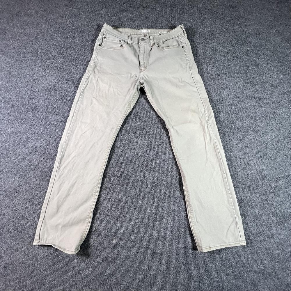 Denizen from Levi's 232 Slim Straight Jeans Mens 34x32 Gray Stretch Denim